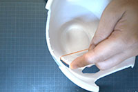 PSPどんぶりとトレーで作る赤べこ